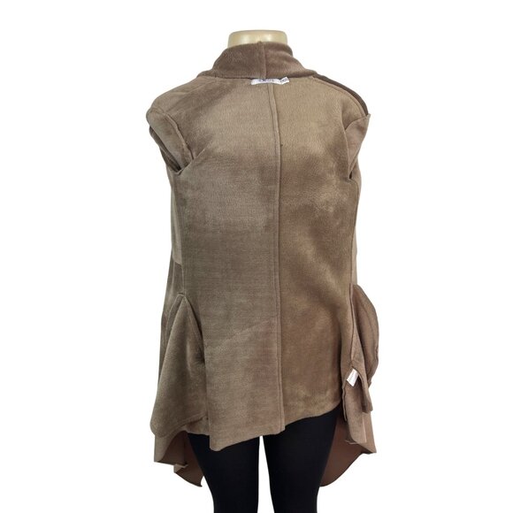 Lnk Landscape Womens Brown Open Front Cardigan Sz XS - Picture 2 of 9